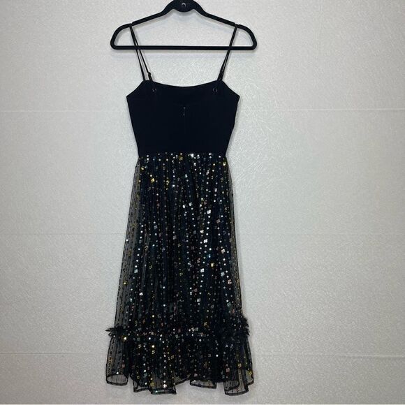 DRESS the Population Rainbow Sequin Tulle Party Dress S - Picture 2 of 3